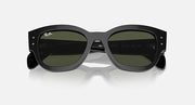 Ray-Ban Jorge RB7681S sunglasses with charcoal frame and dark green tinted lenses