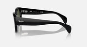 Ray-Ban Jorge RB7681S sunglasses side view with black frame and dark lenses