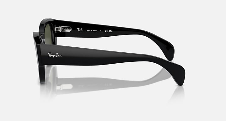 Ray-Ban Jorge RB7681S sunglasses side view with black frame and dark lenses