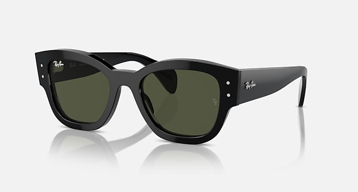 Ray-Ban Jorge RB7681S sunglasses with black frame and dark green tinted lenses