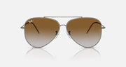 Ray-Ban aviator reverse sunglasses, gold frame, brown gradient mirrored lenses