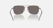 Ray-Ban Caravan Reverse sunglasses with dark frame and dark smoke lenses