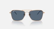 Caravan Reverse sunglasses, rose gold with dark blue lenses and metal bridge