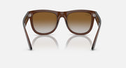 Ray-Ban Wayfarer Reverse sunglasses, medium brown frame with light brown lenses