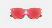 Ray-Ban Junior Erika sunglasses, bright pink frame with pink mirrored lenses