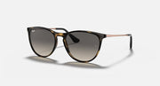 Ray-Ban Junior Erika sunglasses with black frame and dark gray gradient lenses