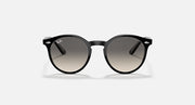 Ray-Ban RJ9064S sunglasses with matte black frame and smoked gray lenses