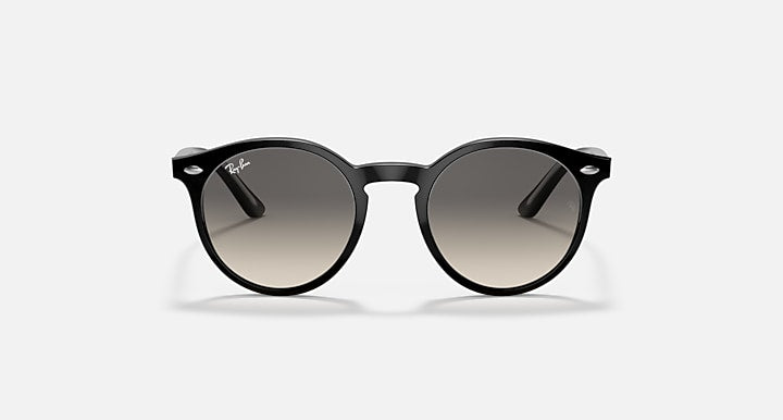 Ray-Ban RJ9064S sunglasses with matte black frame and smoked gray lenses