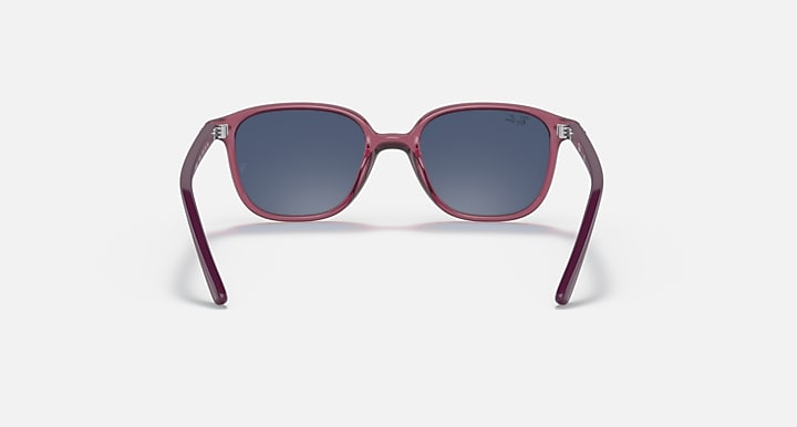 Ray-Ban RJ9093S sunglasses, transparent pink frame with blue gradient lenses