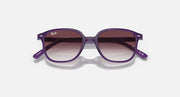 Ray-Ban RJ9093S sunglasses, violet frame, dark gradient lenses