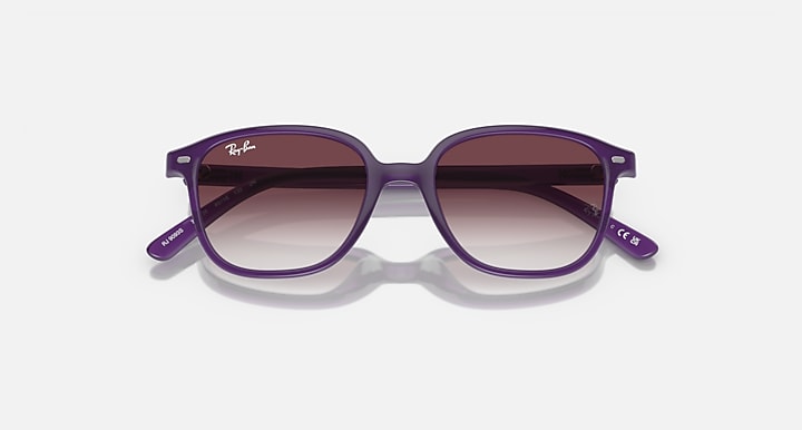 Ray-Ban RJ9093S sunglasses, violet frame, dark gradient lenses
