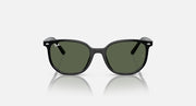 Ray-Ban Elliot cat-eye sunglasses with dark green lenses and black frame