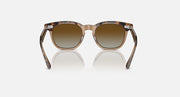 Ray-Ban tortoise sunglasses with brown gradient lenses, straight-on front view
