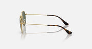 Ray-Ban Junior Jack sunglasses with gold frame and dark tortoise-style temple tips