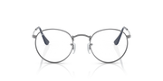 Ray-Ban round metal eyeglass frames with dark inner accents and thin temple arms
