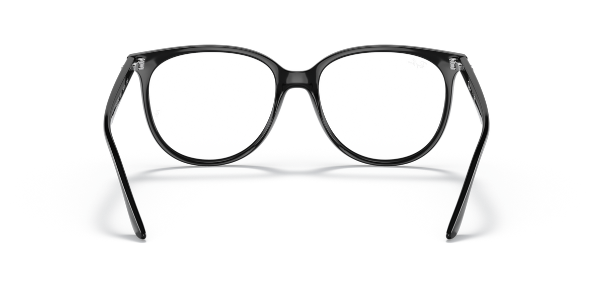 Ray-Ban RX4378V prescription eyeglass frames, black full-rim front with angled temples