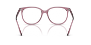 Ray-Ban oval eyeglass frames in light purple, front view