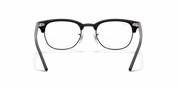 Ray-Ban Clubmaster prescription frames, black front view with tapered temples