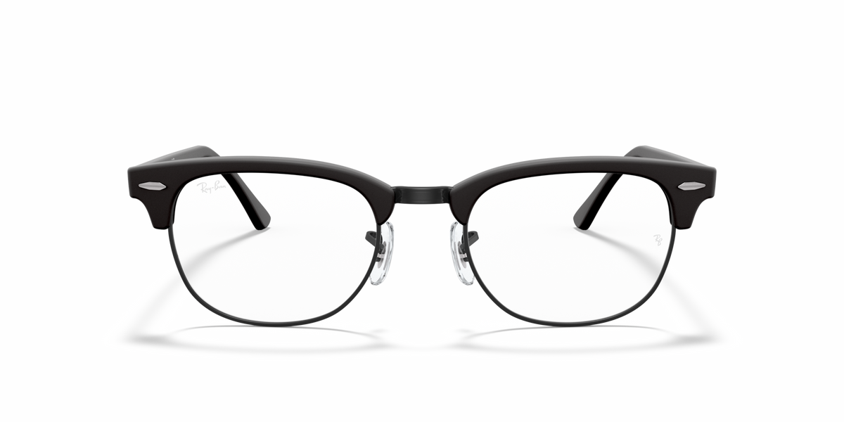 Ray-Ban Clubmaster prescription frames, black with square browline