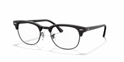 Ray-Ban Clubmaster prescription frames, matte black with shield arms
