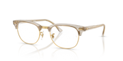 Ray-Ban Clubmaster prescription frames, gold-tone front view