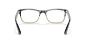 Ray-Ban RX5279 dark frames with tan accents and clear lenses, front view