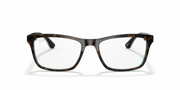 Ray-Ban RX5279 tortoise-style prescription frames with green accents, front angle
