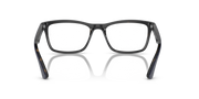 Prescription eyewear frames, dark full-rim design with curved browline