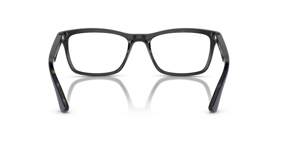 Prescription eyewear frames, dark full-rim design with curved browline