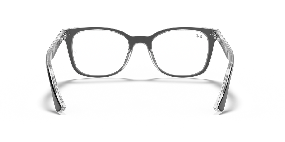 Ray-Ban RX5285 clear prescription eyewear frames, front view with rounded rectangles