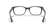 Ray-Ban opal-gray rectangular prescription frames with clear lenses, front view