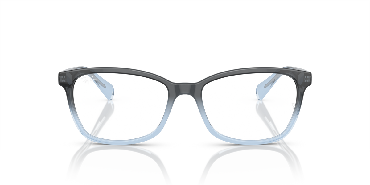 Ray-Ban RX5362 prescription frames, dark gray square eyeglasses, centered front view