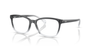Ray-Ban RX5362 prescription frames, dark gray square eyeglasses, front angle view