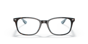 Ray-Ban RX5375 prescription glasses, gray rectangular full-rim frames