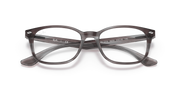 Ray-Ban RX5375 prescription glasses, dark brown full-rim rectangular frames