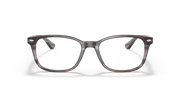 Ray-Ban RX5375 prescription glasses, brown translucent full-rim rectangular frames