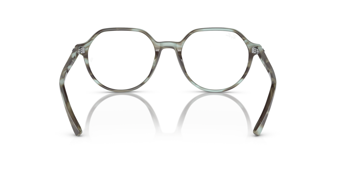 Ray-Ban Thalia prescription eyewear frames, top and bottom front views with round lenses