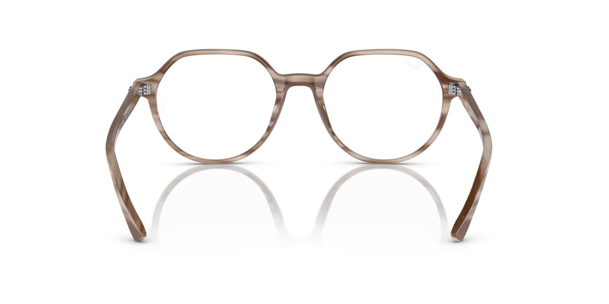 Ray-Ban Thalia prescription eyewear frames, top and bottom front views with round lenses