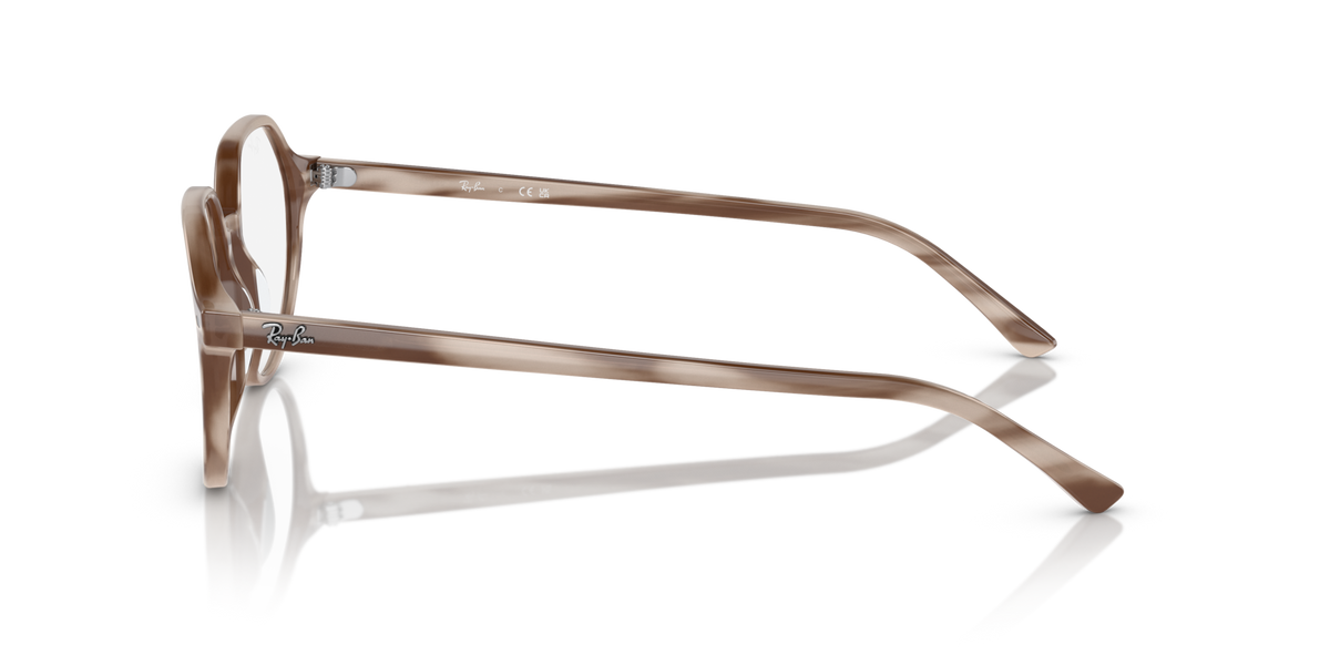 Ray-Ban Thalia prescription eyewear frames, side view of round lens frames and temple arms