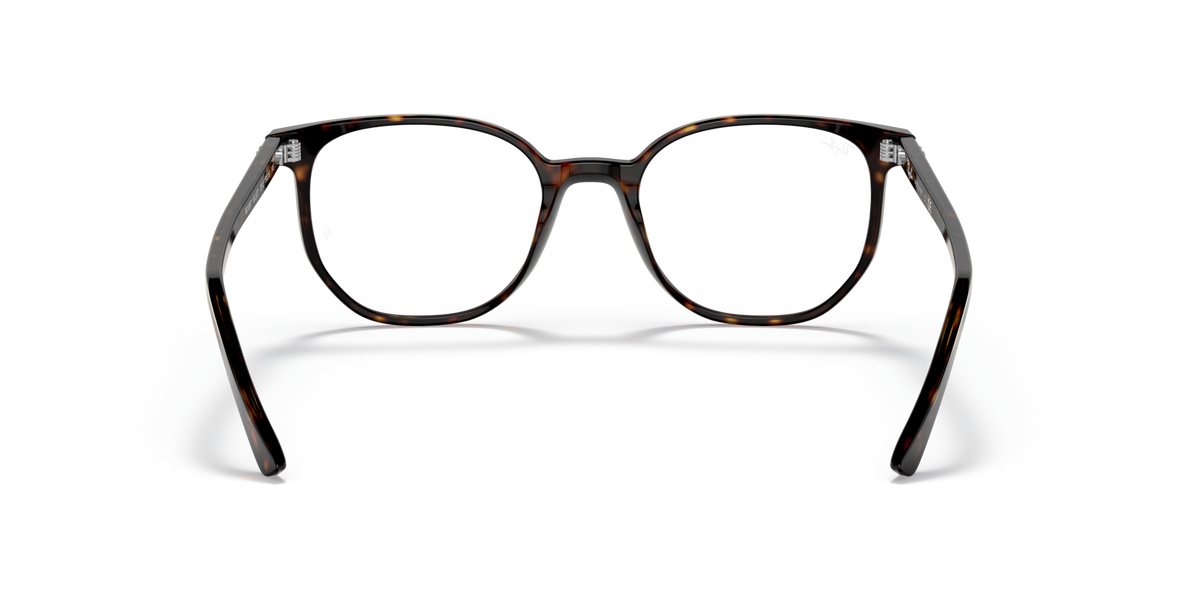 Ray-Ban prescription eyewear frames, Havana brown gradient front with thick frame detail