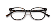 Ray-Ban prescription eyewear frames, Havana brown gradient with metal bridge and side tips