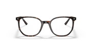 Ray-Ban prescription eyewear frames, Havana brown gradient front with round-rectangular lenses