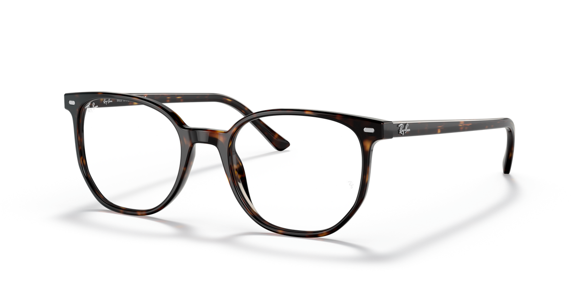 Ray-Ban prescription eyewear frames, Havana brown gradient look with metal temples