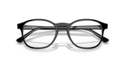 Prescription eyeglass frames, dark gray, centered front view with full-rim lenses