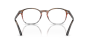 Ray-Ban RX5417 prescription eyewear frames, brown transparent front view with nose pads