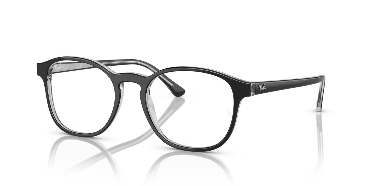 Prescription eyeglass frames, dark gray, rounded square shape with full-rim lenses