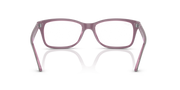 Ray-Ban RX5428 prescription frames, front view in pink-purple with clear lenses