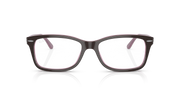Ray-Ban RX5428 prescription frames, pink-purple rectangular frames, clear lenses