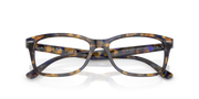 Ray-Ban blue-gray tortoiseshell eyeglass frames, front with visible temple text