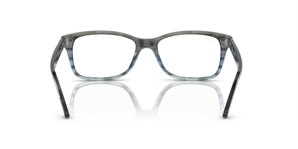 Ray-Ban RX5428 prescription frames, clear smoke-gray rectangular front